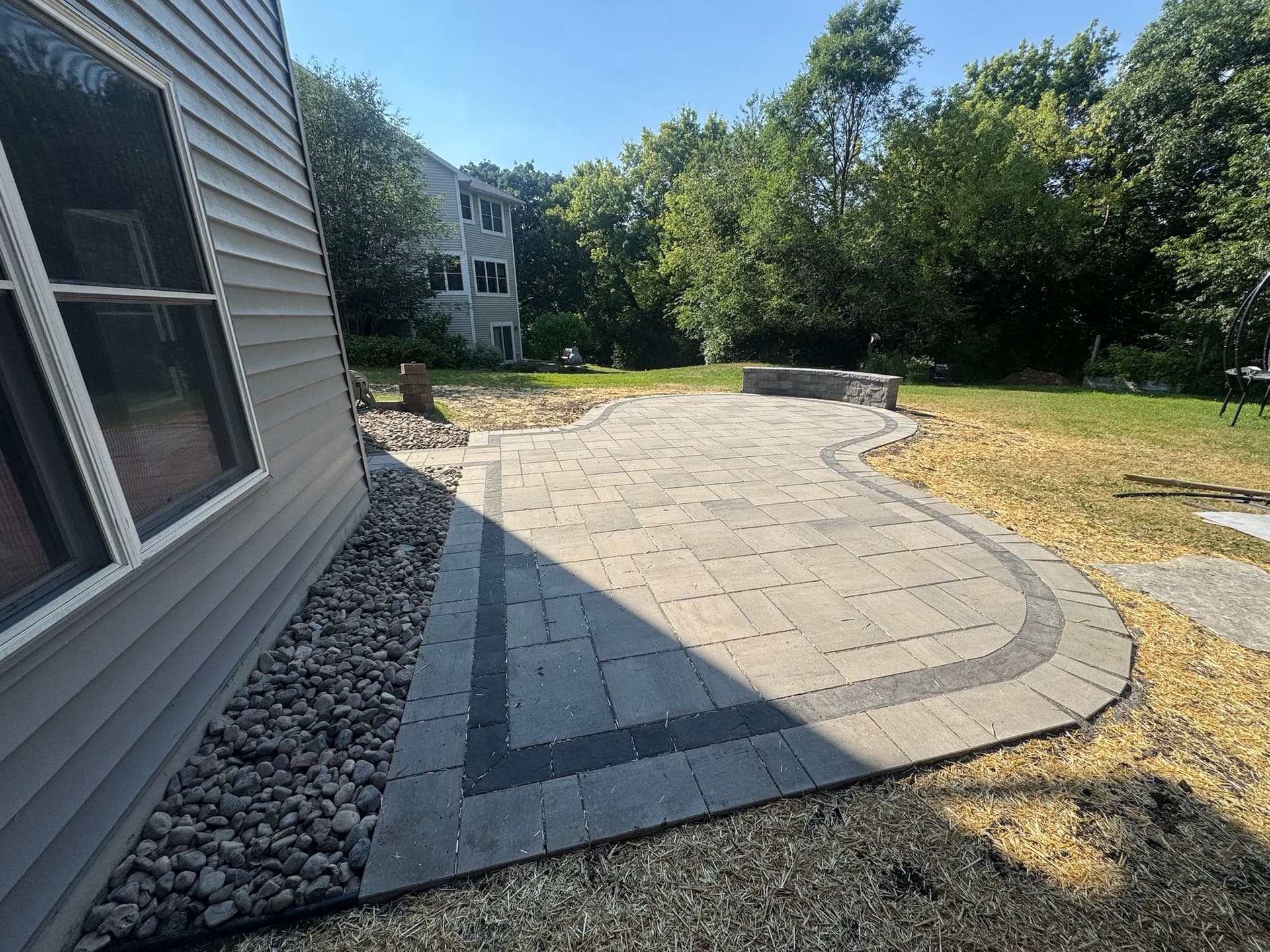 Gallery photos for Custom Paver Patio and Seat Wall in Cottage Grove Minnesota: Image #1