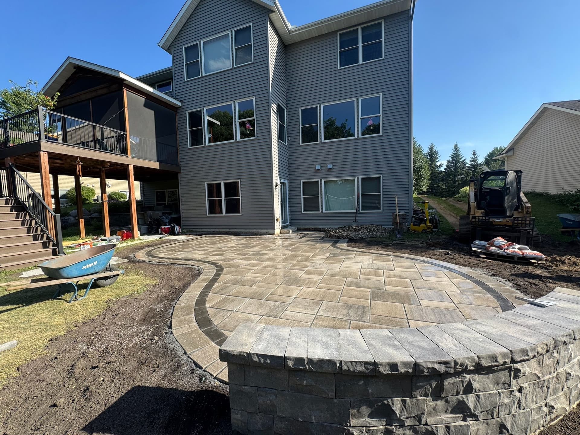 Gallery photos for Custom Paver Patio and Seat Wall in Cottage Grove Minnesota: Image #3