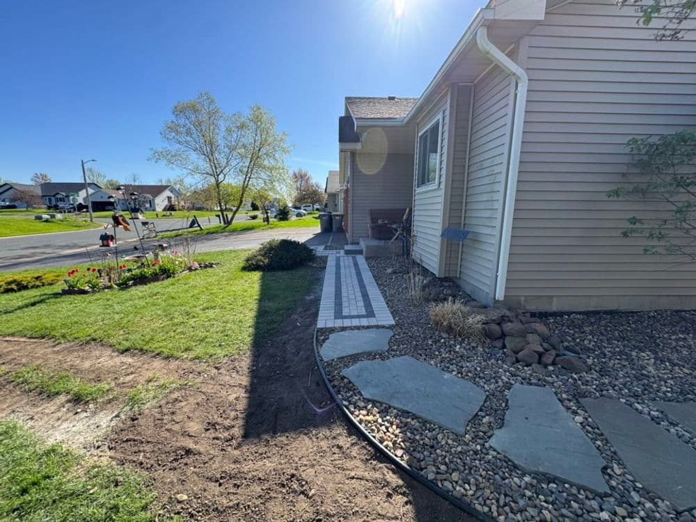 Gallery photos for Stunning Paver Walkway Transformation in Robbinsdale: Image #1