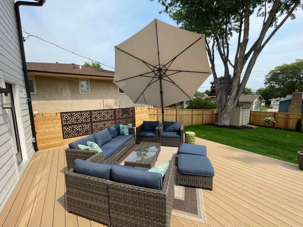 Gallery photos for Cedar Fence and Sleek Patio in St Anthony: Image #1