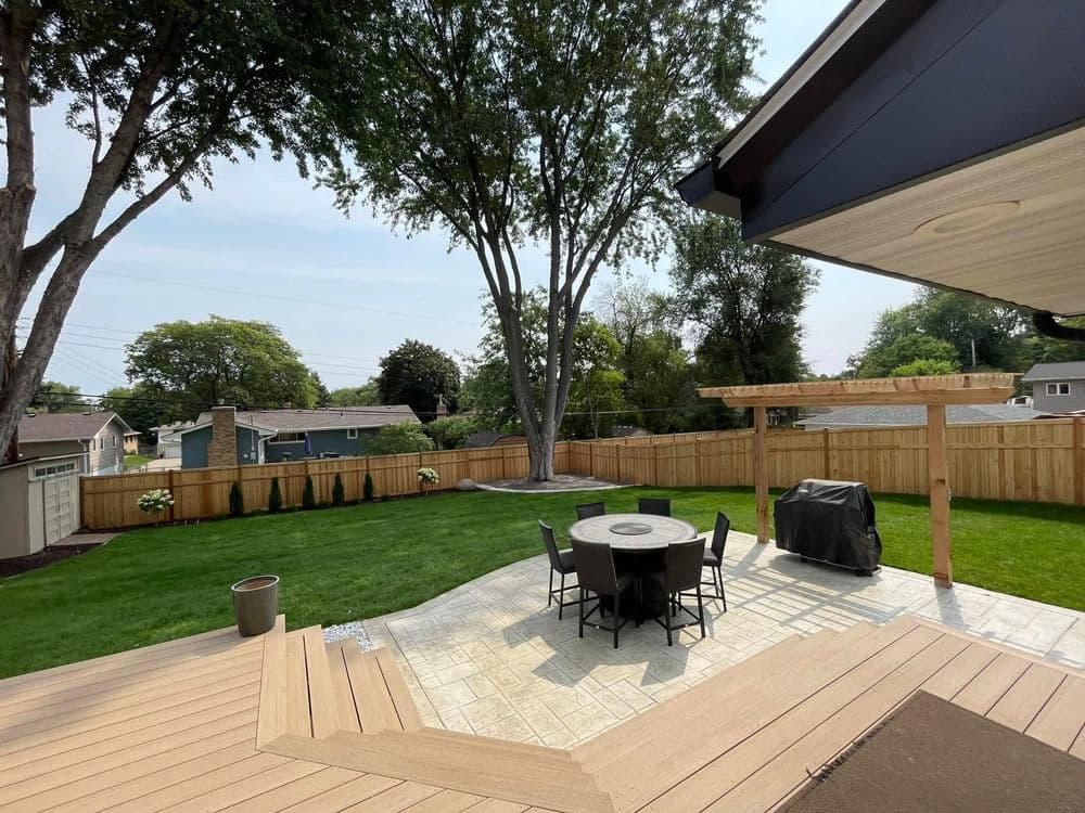 Cedar Fence and Sleek Patio in St Anthony image