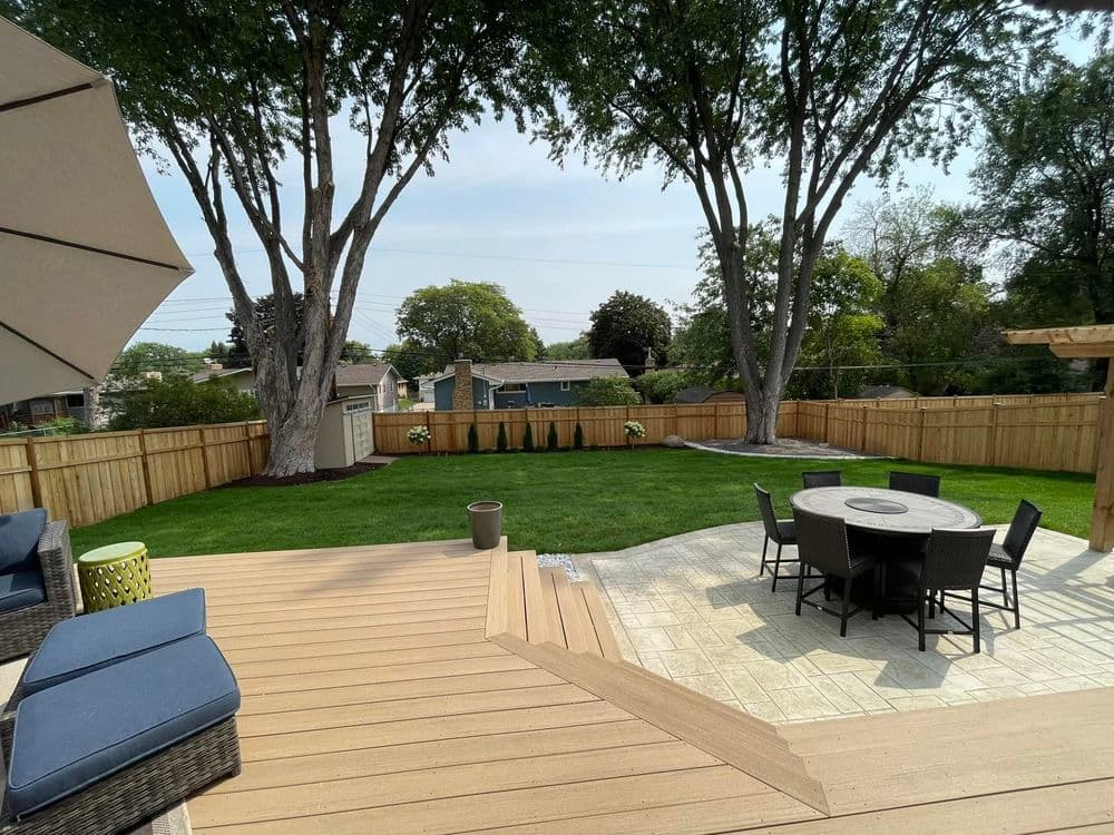 Gallery photos for Cedar Fence and Sleek Patio in St Anthony: Image #4